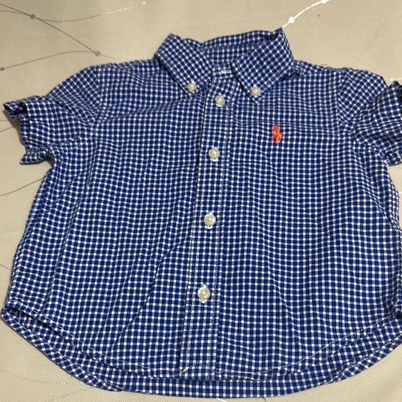 Polo by Ralph Lauren Blue Gingham Button Down Shirt - Picture 1 of 7